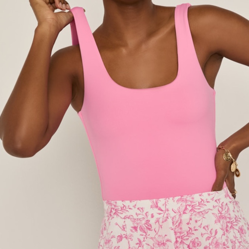 Francesca's Collections Pink Bodysuit